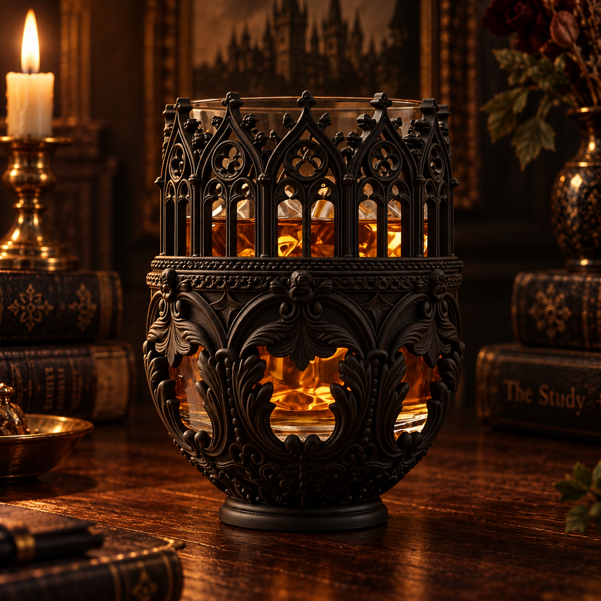 The Chapel Light | Gothic Candle Holder | Victorian Candle Lantern | Dark Academia Home Decor | Gothic Tabletop Accent