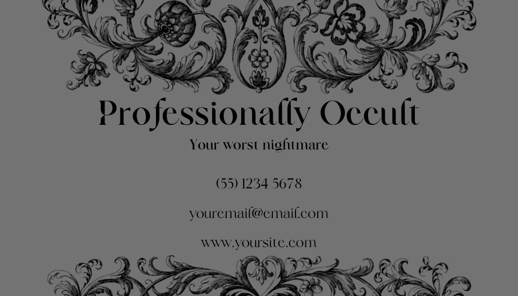 Alternative Business Cards - Gothic
