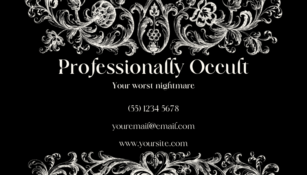 Alternative Business Cards - Gothic