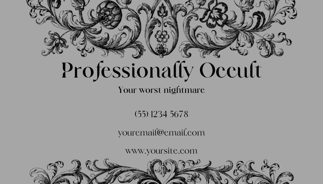 Alternative Business Cards - Gothic