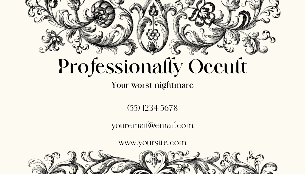 Alternative Business Cards - Gothic