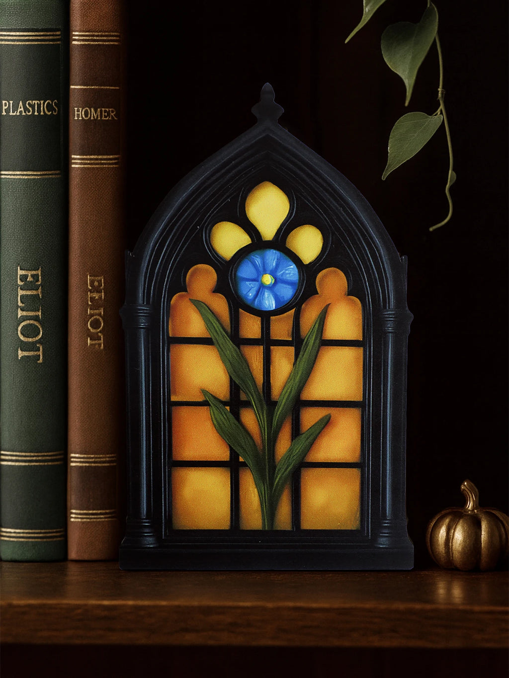 The Rose Window | Gothic Church Window Decor | Wooden Cathedral Window | Dark Academia Home Decor | Victorian Gothic Shelf Accent