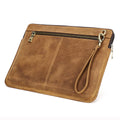 The Attaché | Genuine Leather Laptop Sleeve | Crazy Horse MacBook Case | Personalized Leather Laptop Case | Vintage Office Accessory