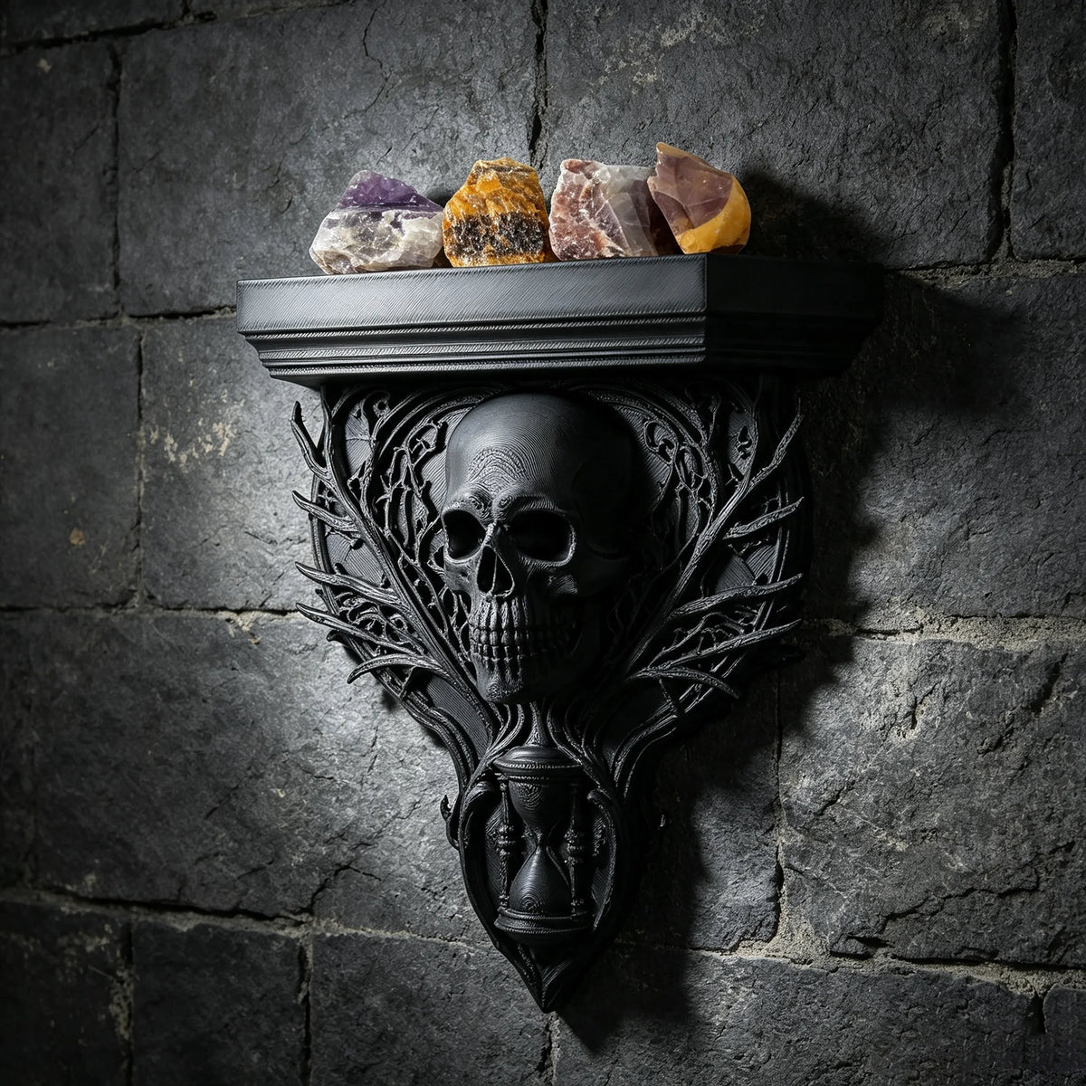 The Reliquary Shelf | Gothic Wall Shelf | Ornate Display Shelf | Dark Academia & Victorian Decor | Witchy Curio Shelf