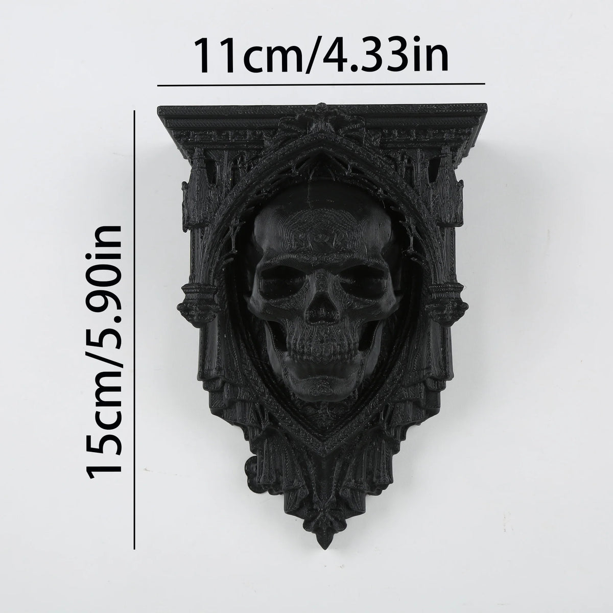 The Reliquary Shelf | Gothic Wall Shelf | Ornate Display Shelf | Dark Academia & Victorian Decor | Witchy Curio Shelf