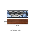 The Woodwright | Solid Walnut Keyboard Wrist Rest | Wooden Desk Accessory | Natural Wood Palm Rest | Dark Academia Office Decor