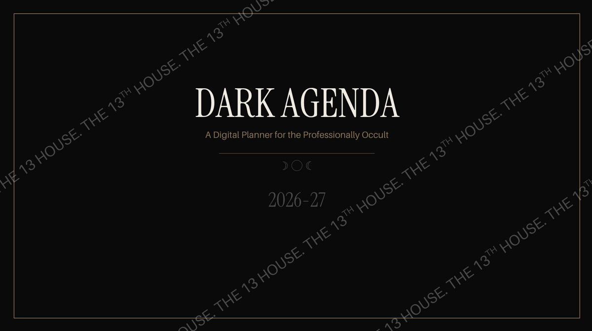 The Midnight Planner - Professionally Occult Edition | Witchy Digital Planner | GoodNotes Planner | Monthly Weekly Daily | Tarot, Moon & Ritual Journal
