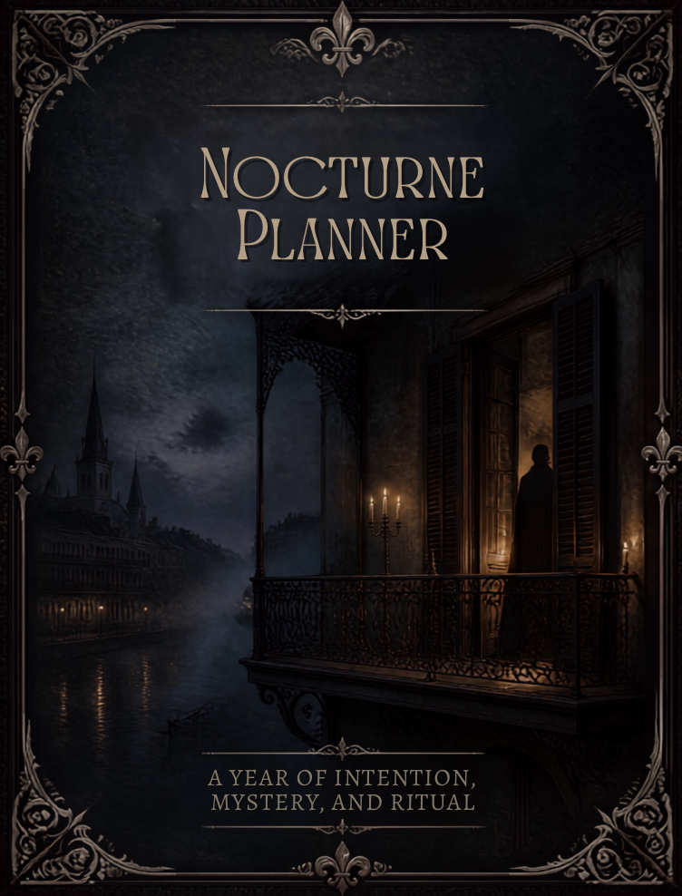 The Midnight Planner - French Quarter Edition | Gothic New Orleans Digital Planner | Vampire Gothic Planner