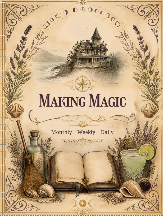 The Midnight Planner - Making Magic Edition| Garden Witch Digital Journal | Moon, Spells & Herbs | GoodNotes Planner
