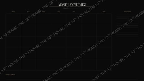 The Midnight Planner - Professionally Occult Edition | Witchy Digital Planner | GoodNotes Planner | Monthly Weekly Daily | Tarot, Moon & Ritual Journal