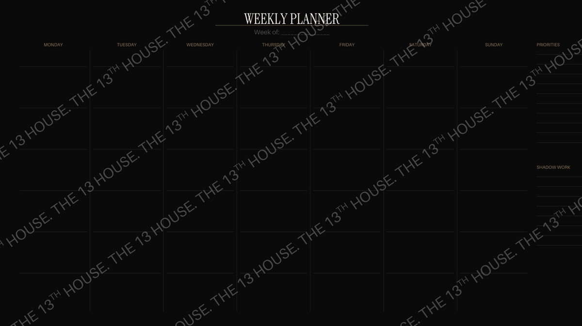The Midnight Planner - Professionally Occult Edition | Witchy Digital Planner | GoodNotes Planner | Monthly Weekly Daily | Tarot, Moon & Ritual Journal