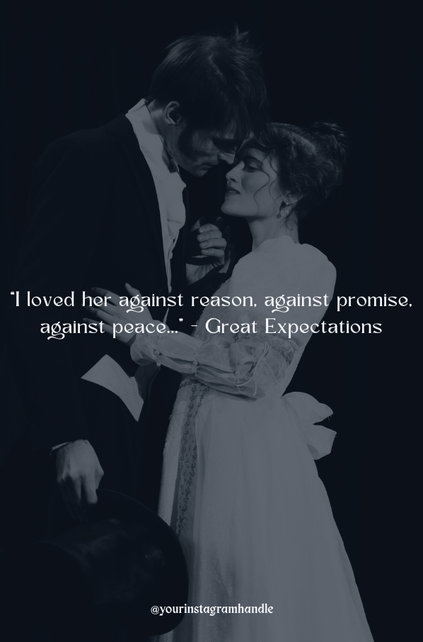 Social Media Template - Literary Romance Quotes | Pinterest Templates | Instagram Templates | Classic Literature & Romance