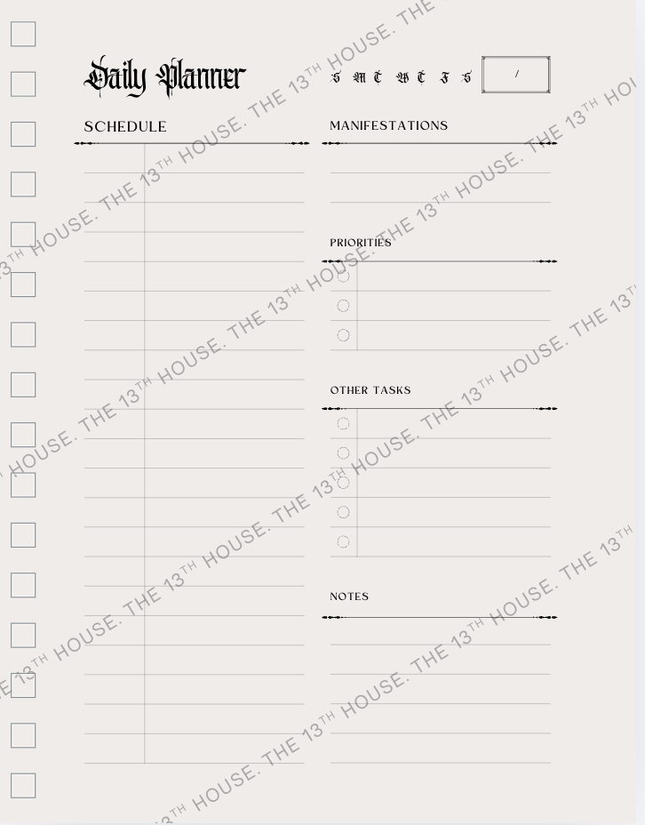 The Midnight Planner - Gothic Minimalist Edition | Minimalist Digital Planner | Dark Academia Planner | Gothic GoodNotes Planner | Digital Planner for Work & Life