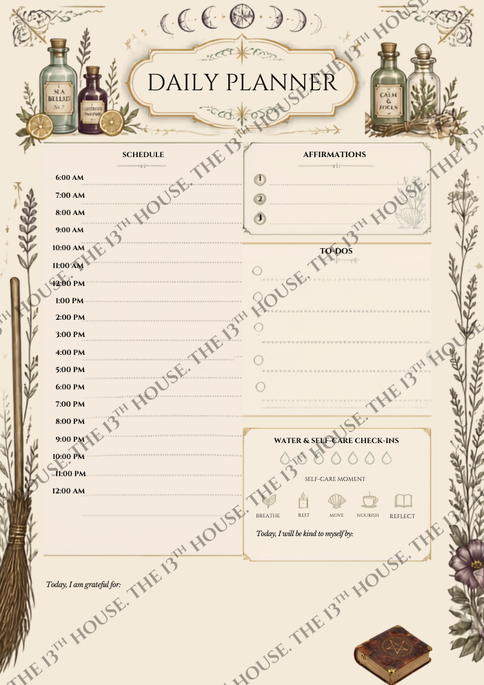 The Midnight Planner - Making Magic Edition| Garden Witch Digital Journal | Moon, Spells & Herbs | GoodNotes Planner
