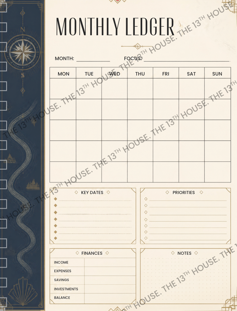 The Midnight Planner - Mystery Voyage Edition | Undated Digital Planner | Adventure & Life Planner | GoodNotes Planner | Travel Journal