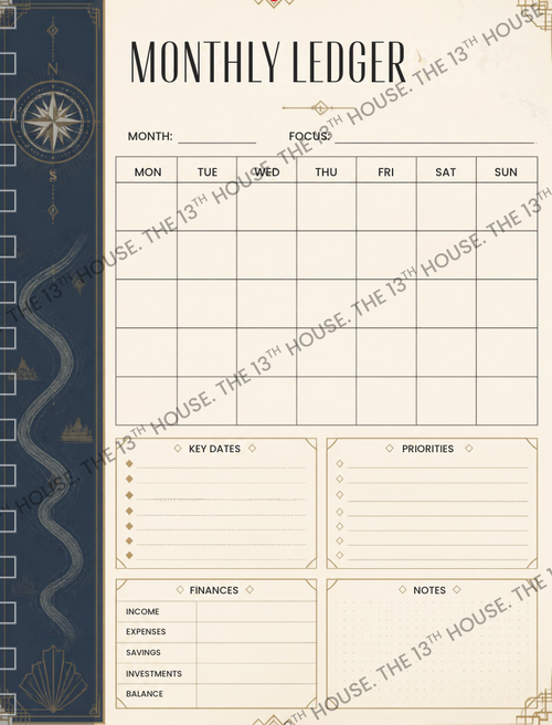 The Midnight Planner - Mystery Voyage Edition | Undated Digital Planner | Adventure & Life Planner | GoodNotes Planner | Travel Journal