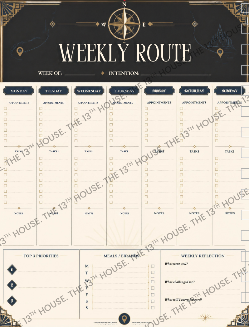The Midnight Planner - Mystery Voyage Edition | Undated Digital Planner | Adventure & Life Planner | GoodNotes Planner | Travel Journal