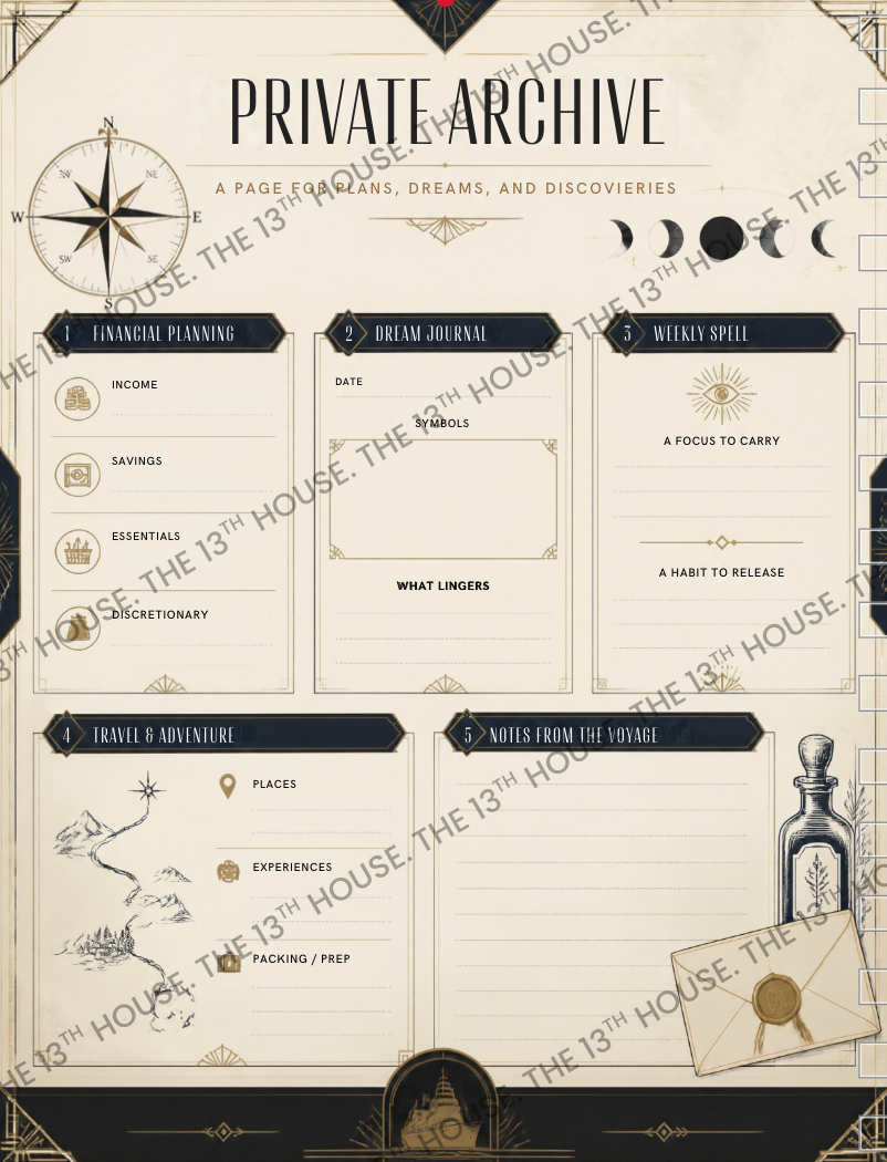 The Midnight Planner - Mystery Voyage Edition | Undated Digital Planner | Adventure & Life Planner | GoodNotes Planner | Travel Journal