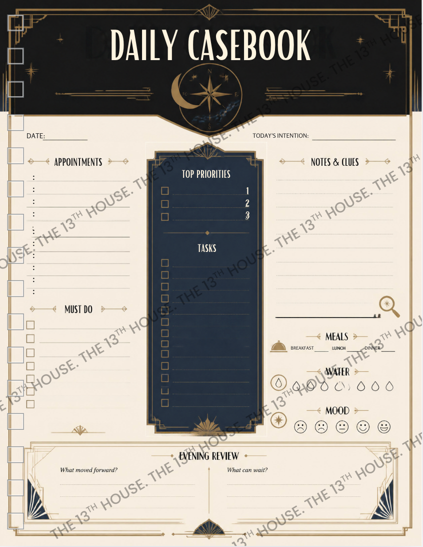 The Midnight Planner - Mystery Voyage Edition | Undated Digital Planner | Adventure & Life Planner | GoodNotes Planner | Travel Journal