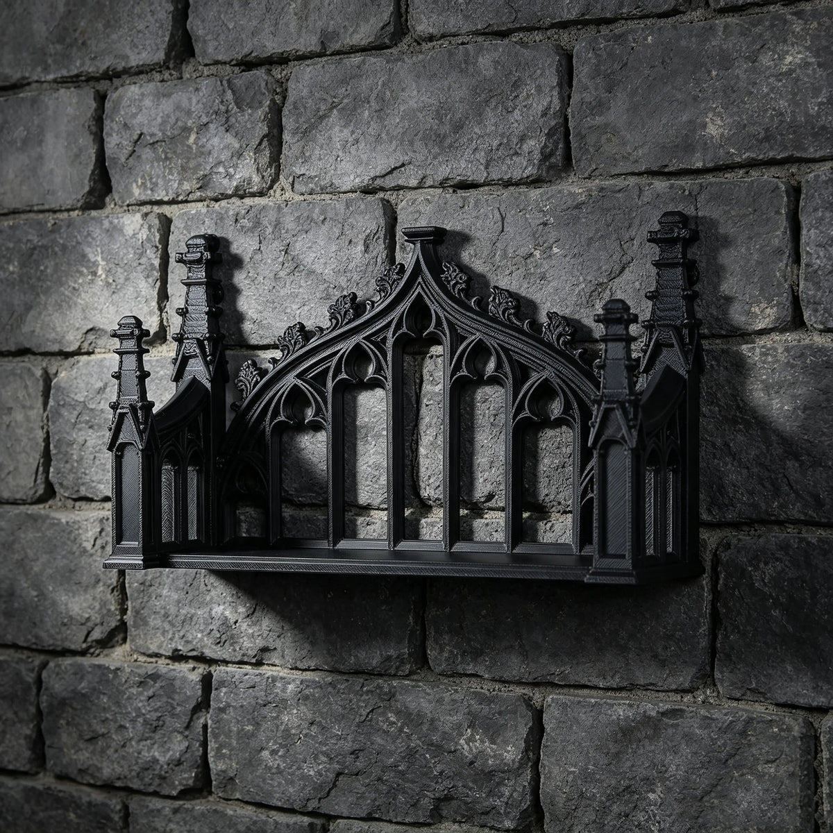 The Reliquary Shelf | Gothic Wall Shelf | Ornate Display Shelf | Dark Academia & Victorian Decor | Witchy Curio Shelf